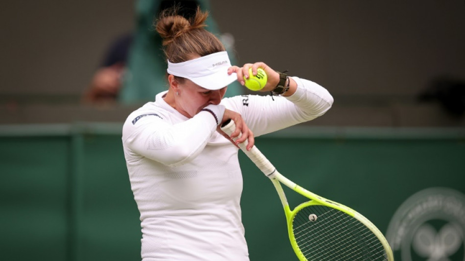 Tearful defending champion Krejcikova knocked out of Wimbledon
