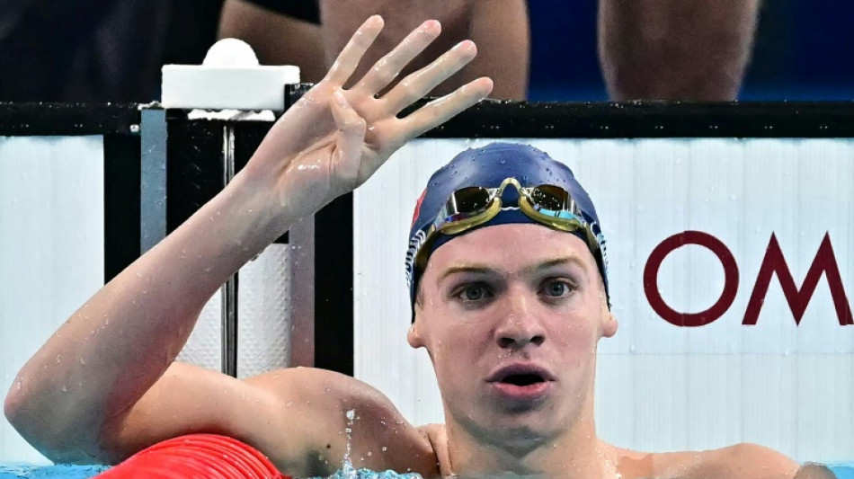 Natation: quadrupl&eacute; en or pour Marchand, Manaudou en bronze