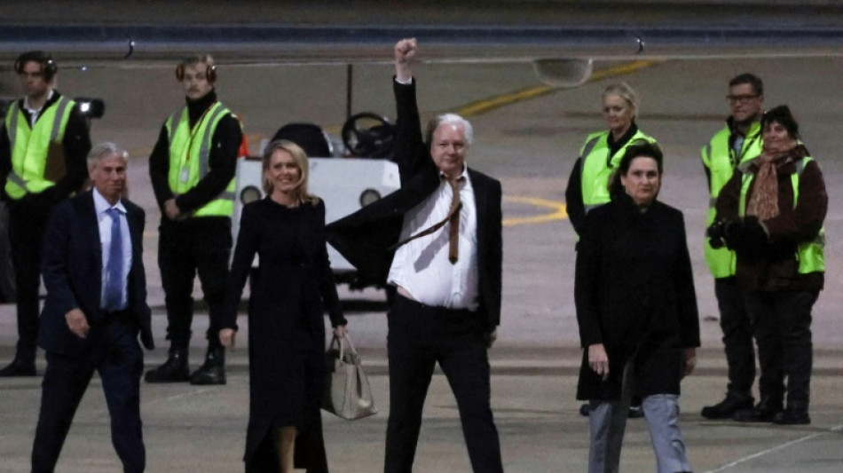 Julian Assange, d&eacute;sormais libre, de retour dans son Australie natale
