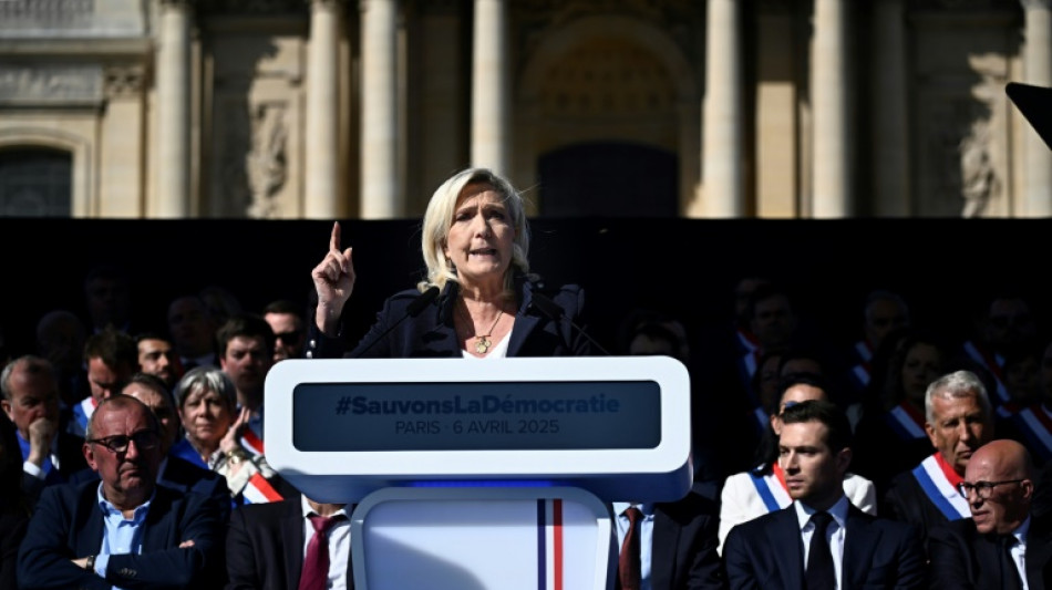 Kundgebung in Paris: Le Pen prangert Verurteilung als "politische Entscheidung" an