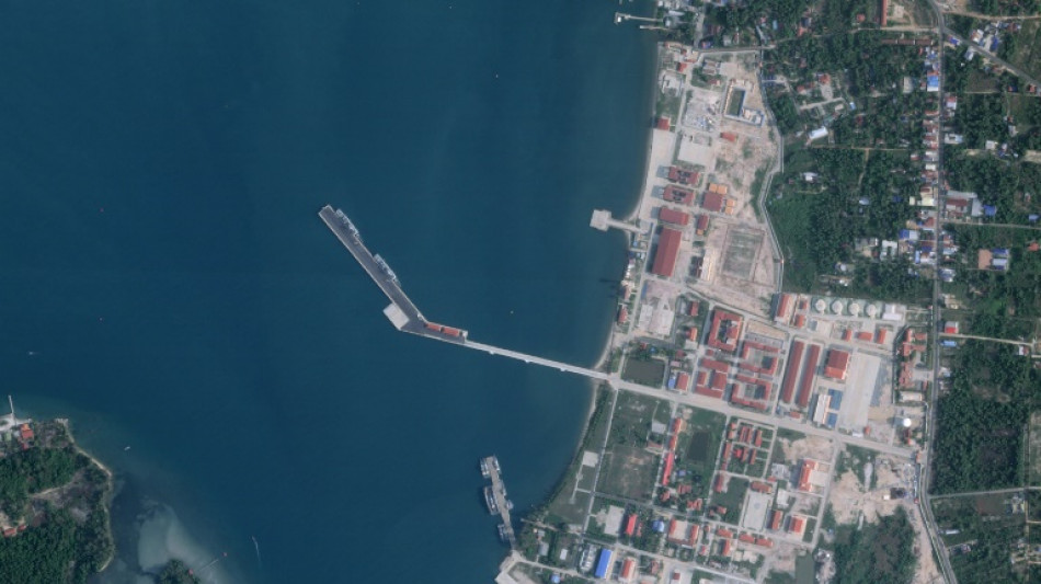 Japanese warships dock at Cambodia's Chinese-renovated naval base
