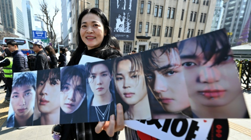 Les fans de BTS envahissent le centre de S&eacute;oul pour le concert de retour 