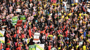 Milhares de ind&iacute;genas marcham em Bras&iacute;lia por demarca&ccedil;&atilde;o de terras