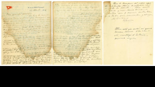 Uruguay: la derni&egrave;re lettre d'un passager du Titanic en vente aux ench&egrave;res