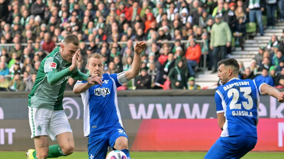 R&uuml;ckschlag gegen Schlusslicht Darmstadt: Werder nur Remis
