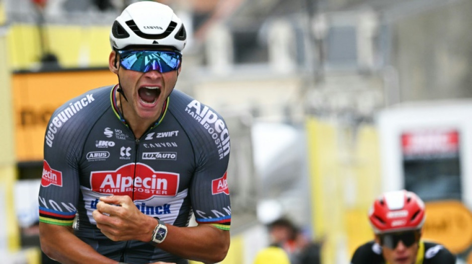 Dutch powerhouse Van der Poel takes Tour de France lead