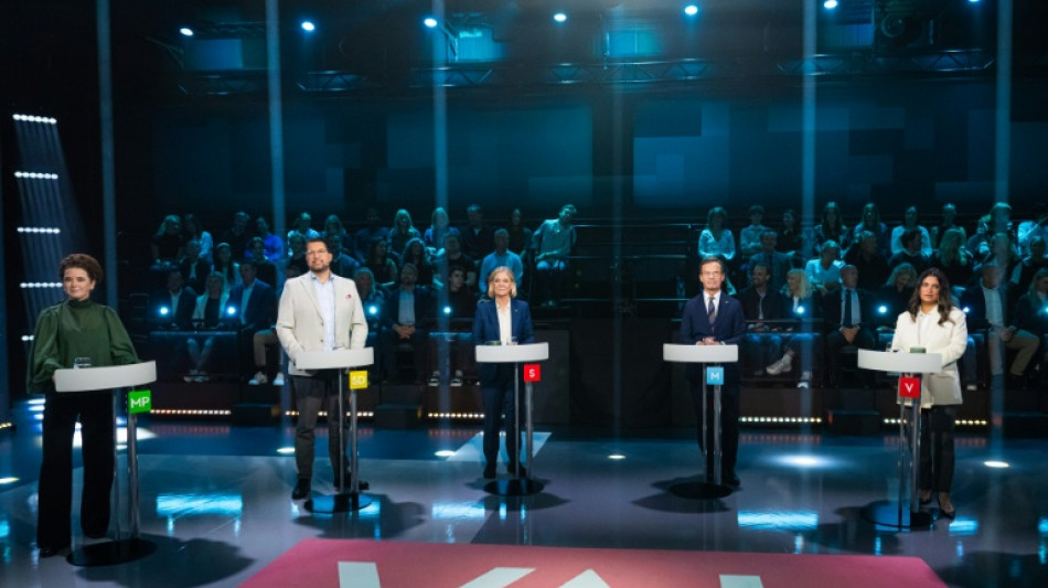 Party leaders trade barbs before Swedish election