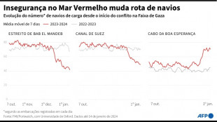 Com&eacute;rcio pelo Canal de Suez caiu 42% nos dois &uacute;ltimos meses, diz ONU