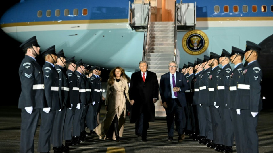 Trump arrives in Britain for unprecedented second state visit