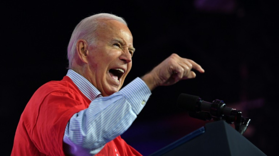 Biden aviva en un acto de campa&ntilde;a el rechazo sindical a Trump