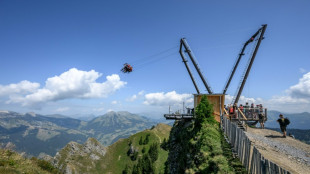 Au sommet des Alpes suisses, une balan&ccedil;oire g&eacute;ante pour attirer les estivants