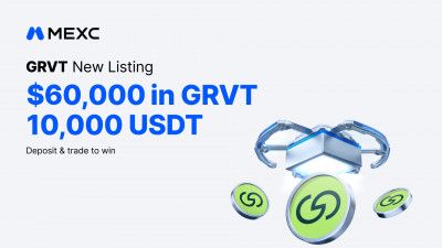 MEXC Lists Grvt (GRVT) with $60,000 Worth of GRVT and 10,000 USDT in Airdrop+ Rewards