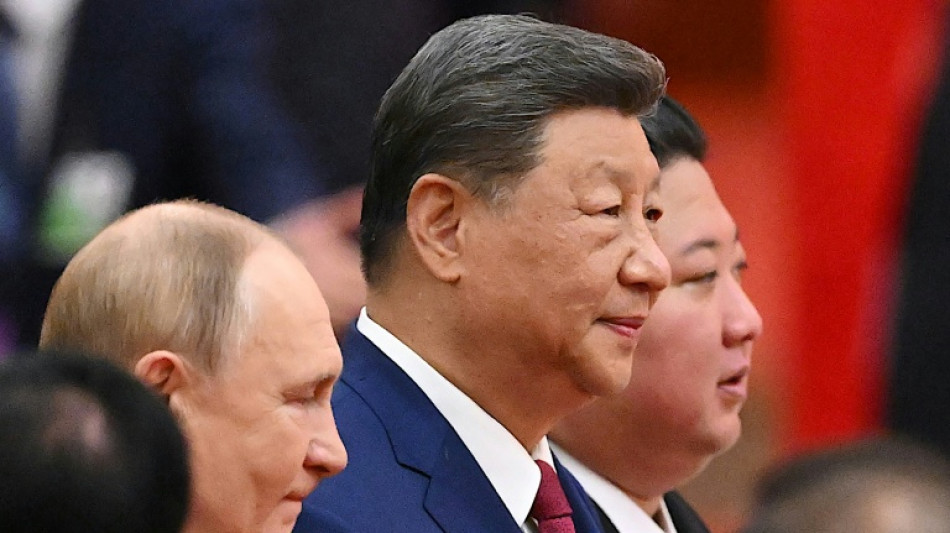 China se dice "imparable" en desfile militar junto a l&iacute;deres de Rusia y Corea del Norte