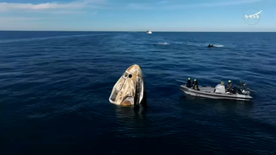 Les deux astronautes am&eacute;ricains enfin de retour sur Terre, apr&egrave;s neuf mois dans l'ISS
