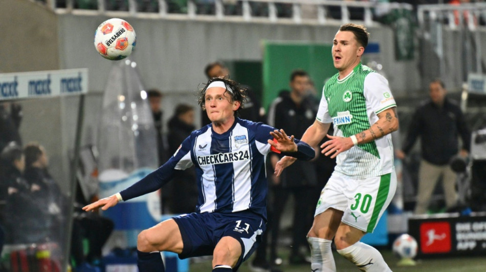 Remis in F&uuml;rth: Hertha verspielt zwei F&uuml;hrungen