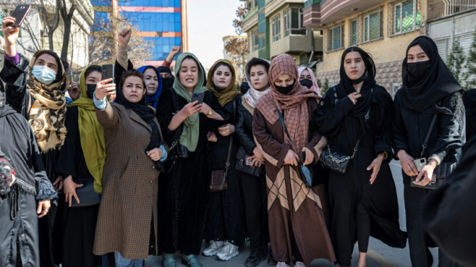 Weltweite Kundgebungen am Weltfrauentag - Frauendemo selbst in Kabul