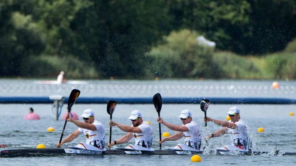 Kanu-WM: Kajak-Vierer verpasst Medaille