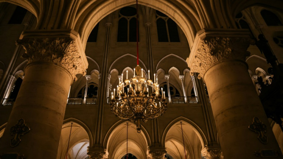 Macron zeichnet Mitarbeiter der Restaurierung der Pariser Kathedrale Notre-Dame aus