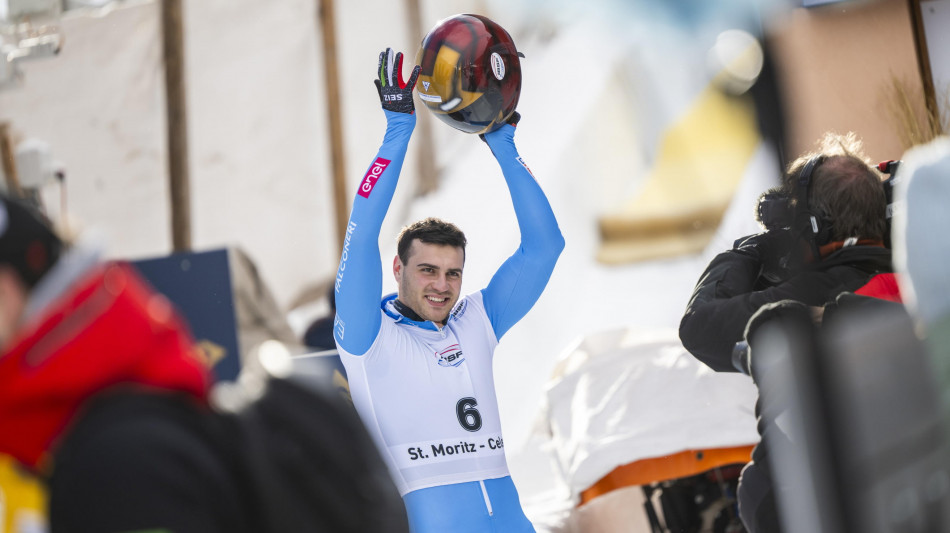 Skeleton: Amedeo Bagnis secondo a Saint Mortiz in coppa del mondo, &egrave; argento europeo
